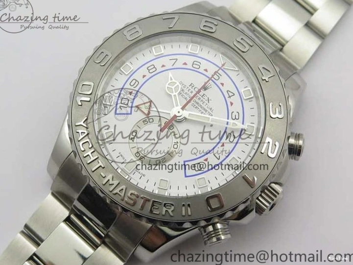 MiroTime 0126 Lightweight YachtMaster II 116689 SS JF 1:1 Best Edition White Dial Ceramic Bezel on SS Bracelet A7750 V 3184